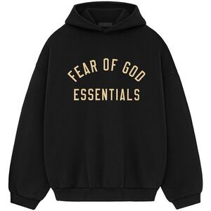 Fear of God Essentials Black Fleece Hoodie